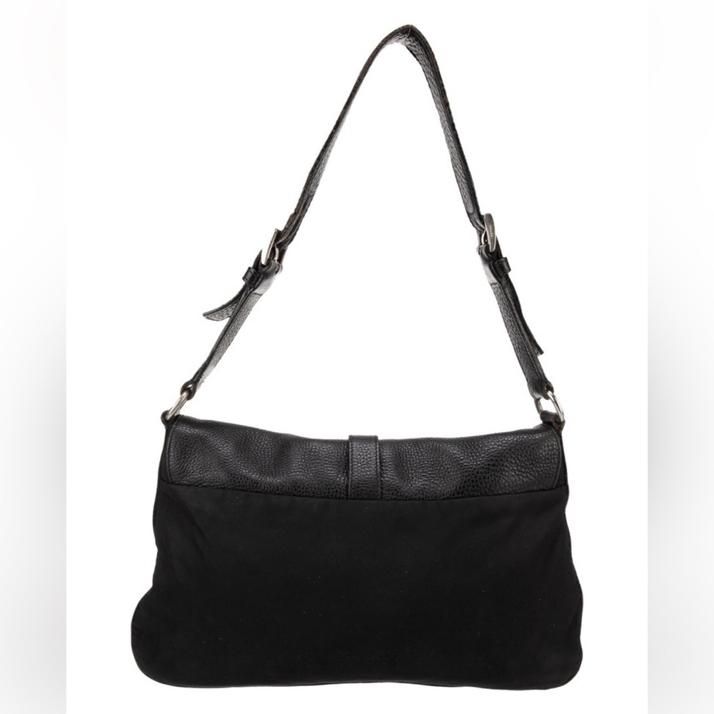 Prada Black Shoulder Bag with Leather Flap - Picture 3 of 15